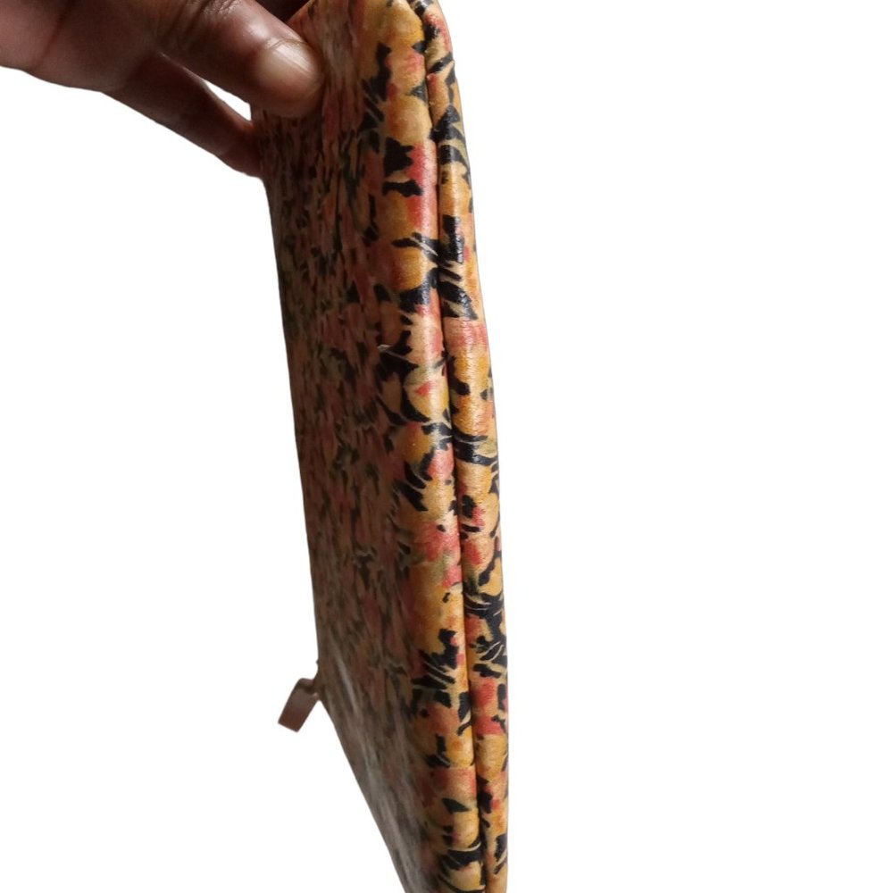 Patricia Nash Leather Floral Zip Make-up Wristlet Bag - Picture 7 of 7